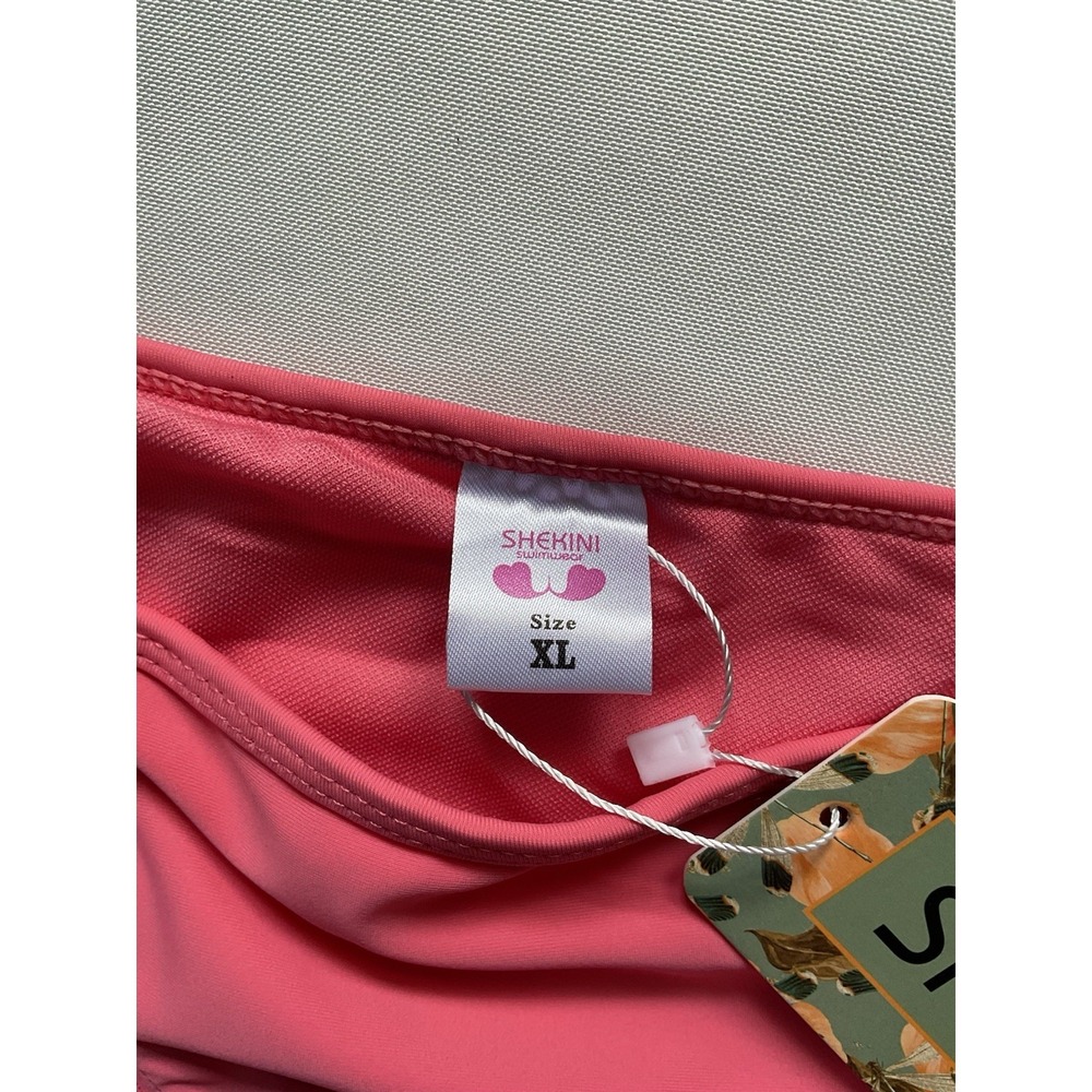 Shekini Womens Pink Ruffle Bikini Bottom Size XL - Picture 5 of 6